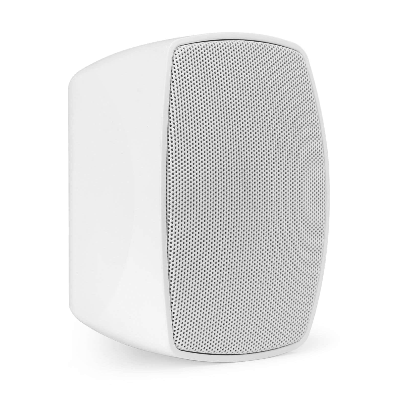 Power Dynamics BHW30WH – Altavoces Pared Exterior IPX5 3" 40W 100V 8 Ohm Blancos Set 2 Unidades Sistema Audio instalación terraza jardín Restaurante Sonido Ambiente Resistente Agua, Color Blanco
