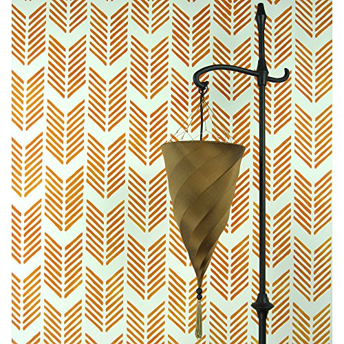 Drifting Arrows Stencil for Nursery â€“ Wall stencils for Nursery DÃ©cor â€“ Try Stenciling instead of Wallpaper and save big! â€“ Nursery ideas â€“ Exclusive Stencil Designs by Cutting Edge Stencils (Large)