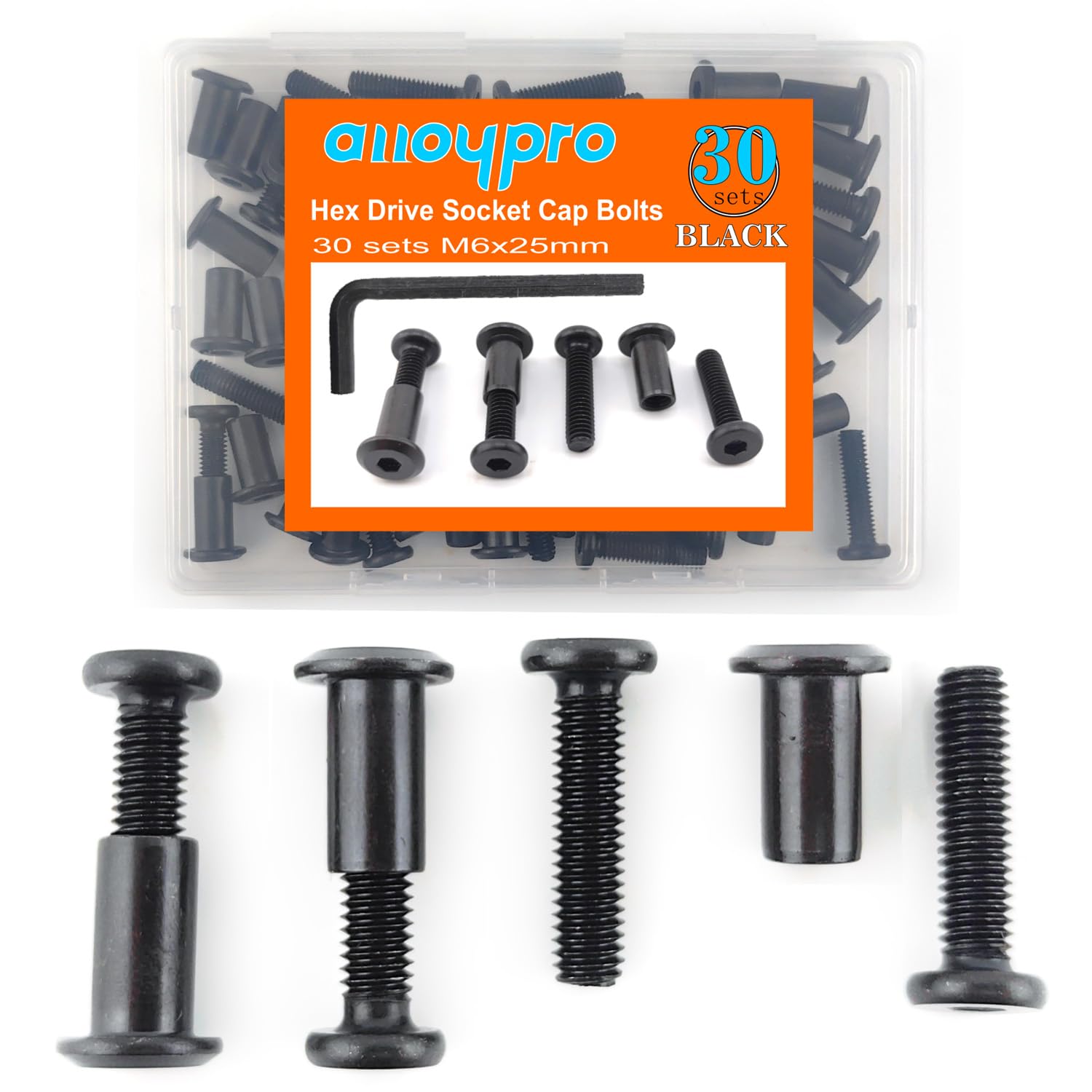 M6 Hex Drive Screws - 30-Piece Set -7