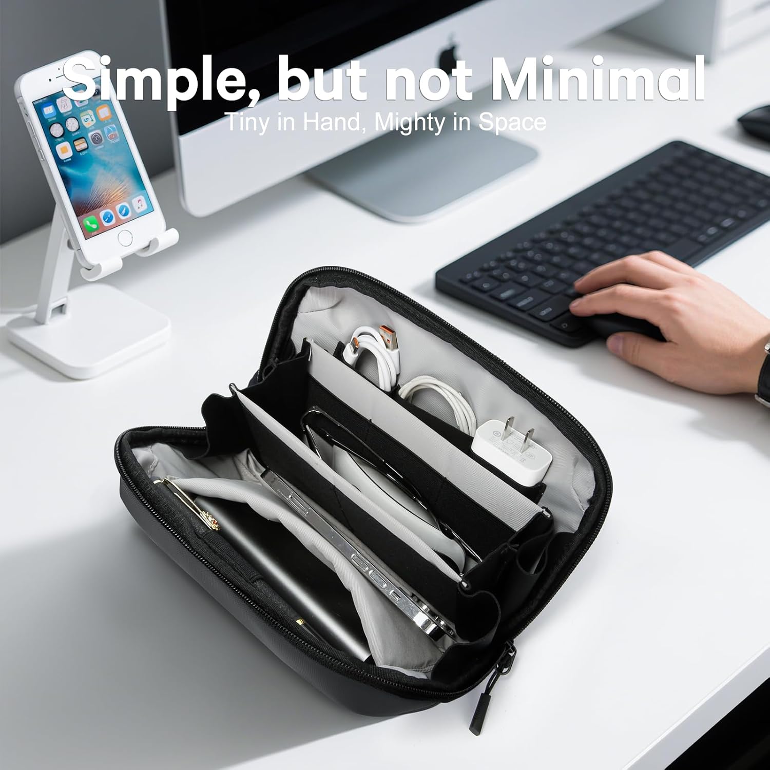 BANGE Clutch Bag,Belt Bag with Adjustable Belt, Main Zippered Pocket for Travel Walking Running Hiking Cycling - Image 6