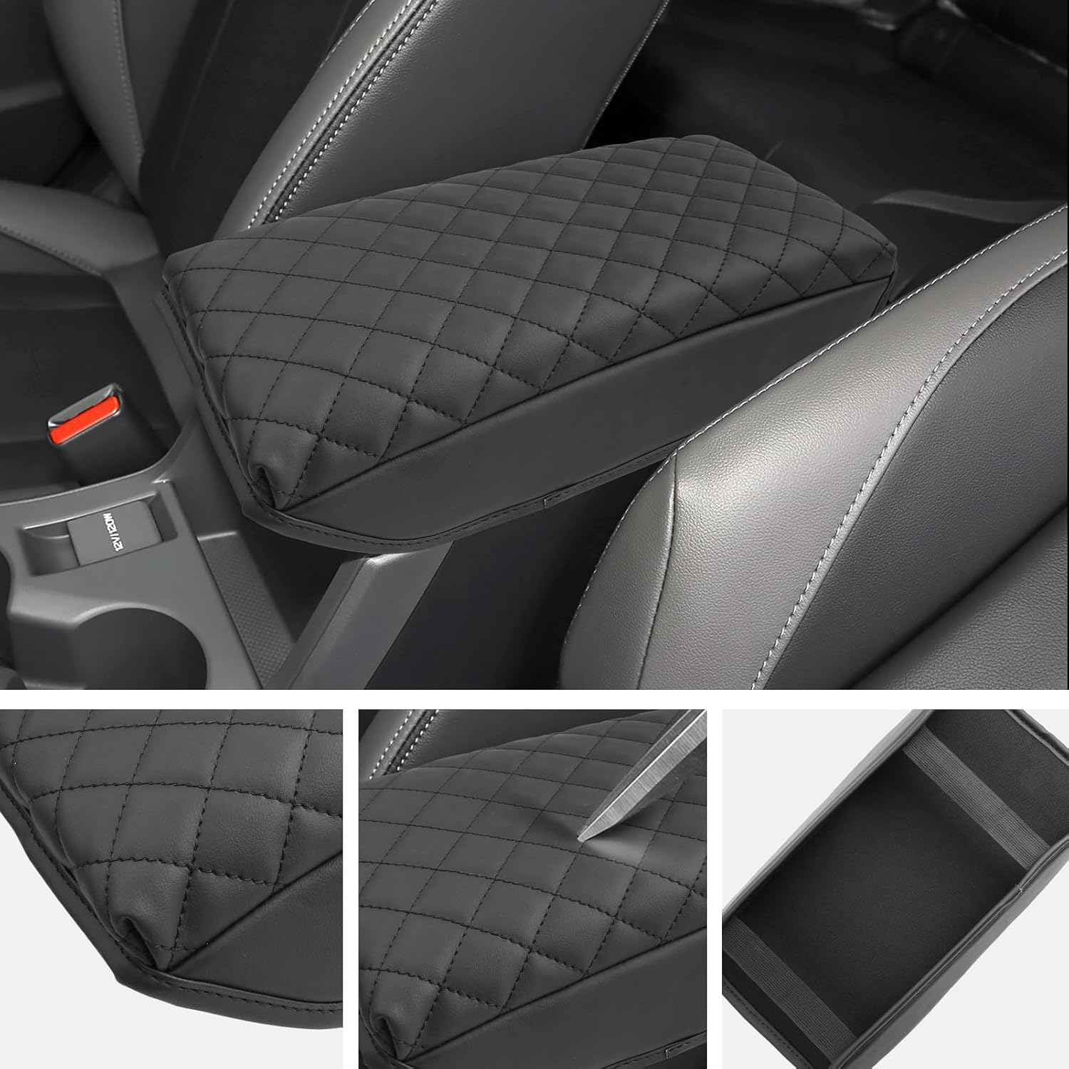 SXCY for 2024 2025 2026 Crosstrek Armrest Cover (Thickened) for Subaru Crosstrek 2025 2026 Accessories 2024-2026 Crosstrek Center Console Cover 2025 2026 Crosstrek Middle Console Cover