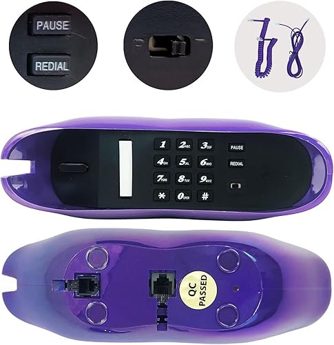 Miniatura 13 de TelPal Teléfonos fijos con cable para el hogar, divertido regalo de teléfono de labios, teléfono de boca con cable, teléfono fijo real, teléfonos