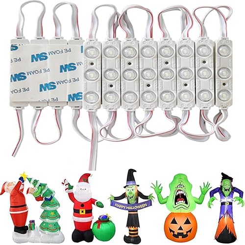 Erudite - Módulo LED luz LED para escaparate 5730SMD súper brillante impermeable blanco inyección 3 módulos LED 20 unidades 98 pies DC12 V 160