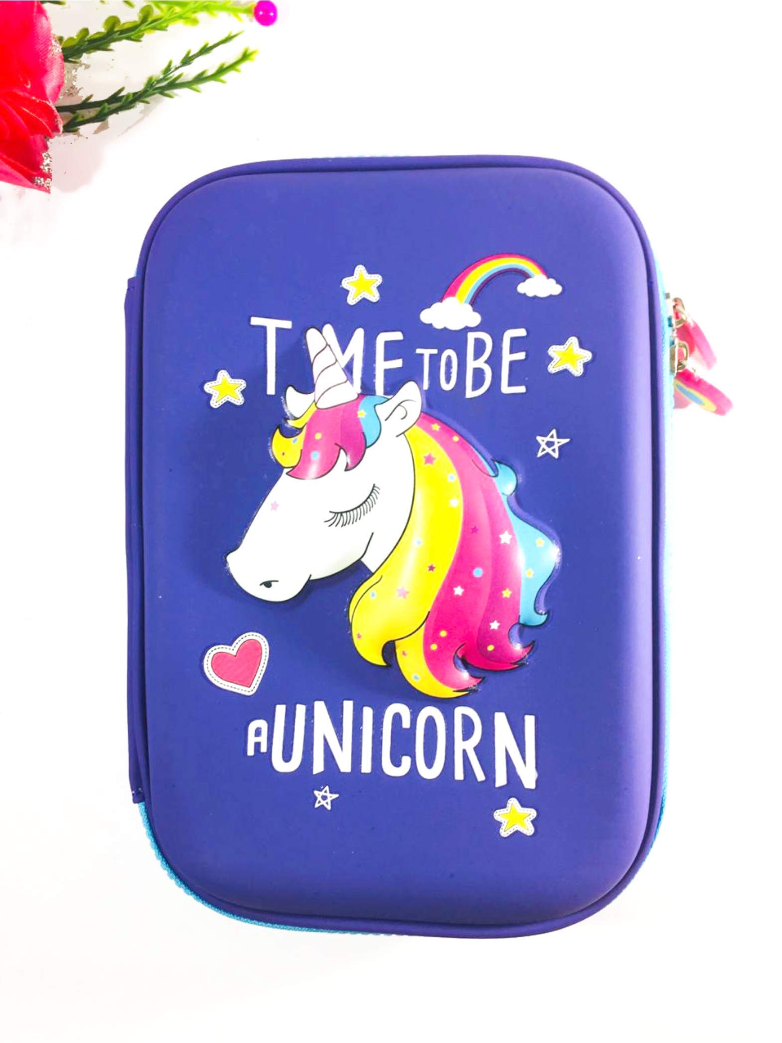 Toysland Large Capacity Hardtop Pencil Case Organizer | School Kids | Girls | Women | Boys | Pen Holder Pouch Multipurpose (Cartoon Character)