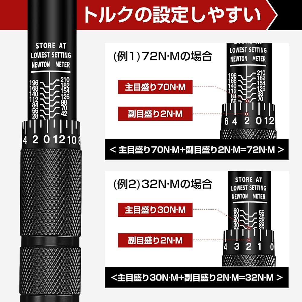 トルクレンチ 2本セット プレセット型トルクレンチ ETR4−200K : コメリドット