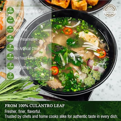 Miniatura 3 de Hojas de culantro secas de primera calidad, paquete de 1 oz (28.5 g) para un auténtico sabor asiático (A)