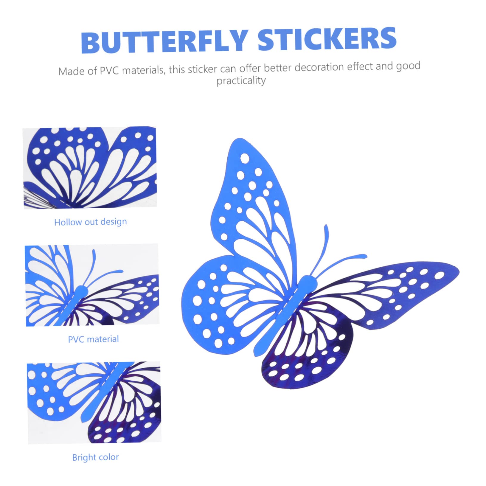 Uonlytech 300stücke Schmetterling Wandsticker Dekorative Aufkleber Für Schlafzimmer Hochzeiten Und Feste Hohles Design Für Kreative Wandgestaltungen Und Besondere Anlässe