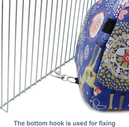 Miniatura 6 de Tienda de campaña para hámster, hamaca cálida de invierno, cama para dormir para ratas jerbos, planeadores de azúcar, ardilla, erizo, pájaros