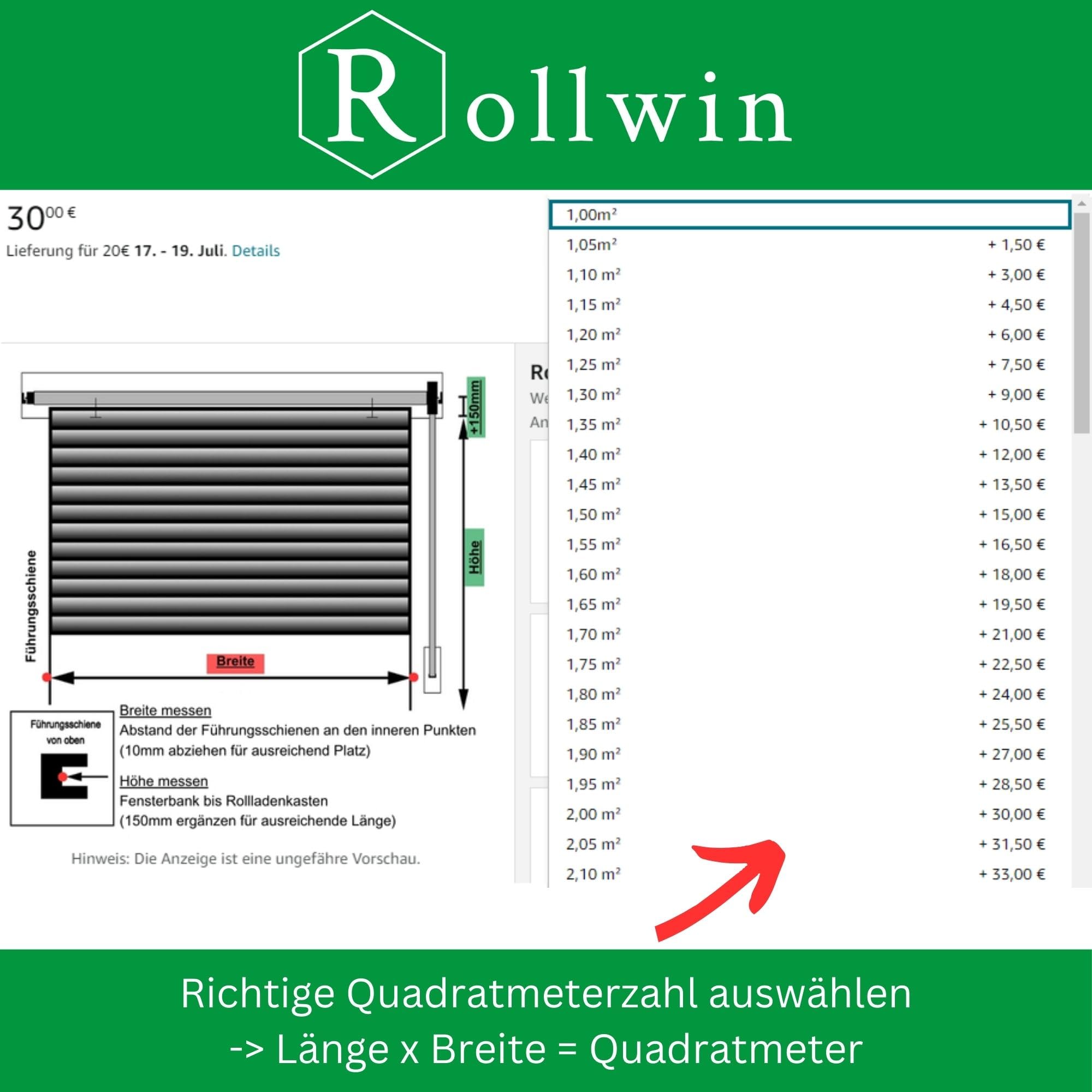ROLLADEN PVC Mini 38 Weiss Ungebohrte Endleiste Rolladenpanzer Kunststoff Lamelle mit Hohlleiste Rollladenfenster Rollladen DEUTSCHE Produktion zum Einbauen Hier Konfigurieren »»