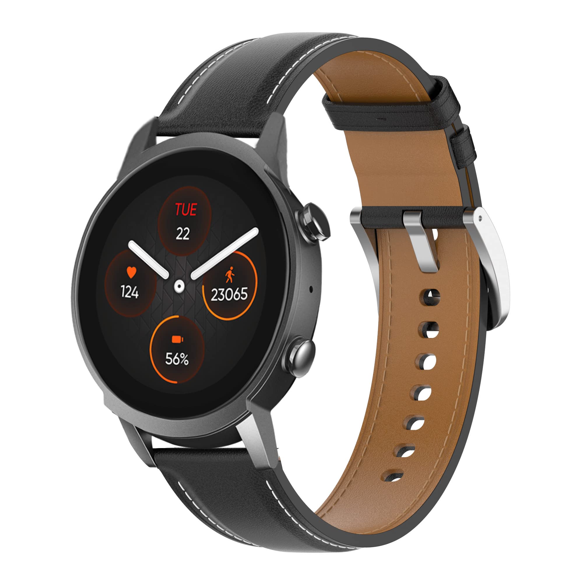 FitTurn Wrist Strap for HYSTORM Health Smart Watch 1 43 Bands Replacement Leather Watch Band Compatible for HYSTORM