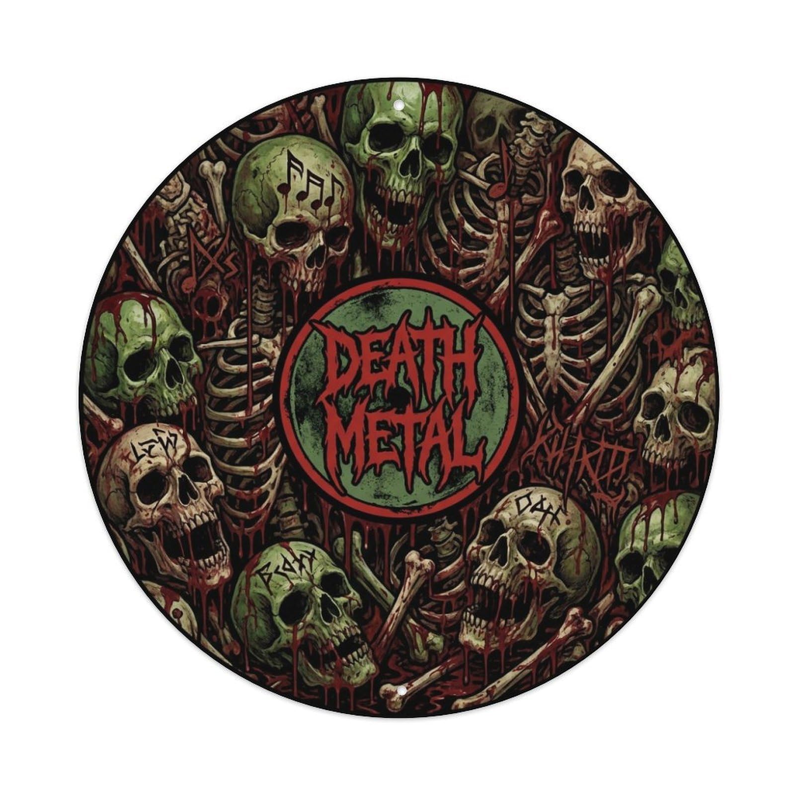 Death Heavy Metal Vinyl Records Music Cover Metal Tin Sign