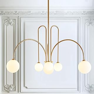 14 Large Wall Decor Entryway Foyer Ideas for Grand First Impressions 65 Gold Sputnik Chandelier,6 Lights Large Modern Chandelier L40”Mid Century...