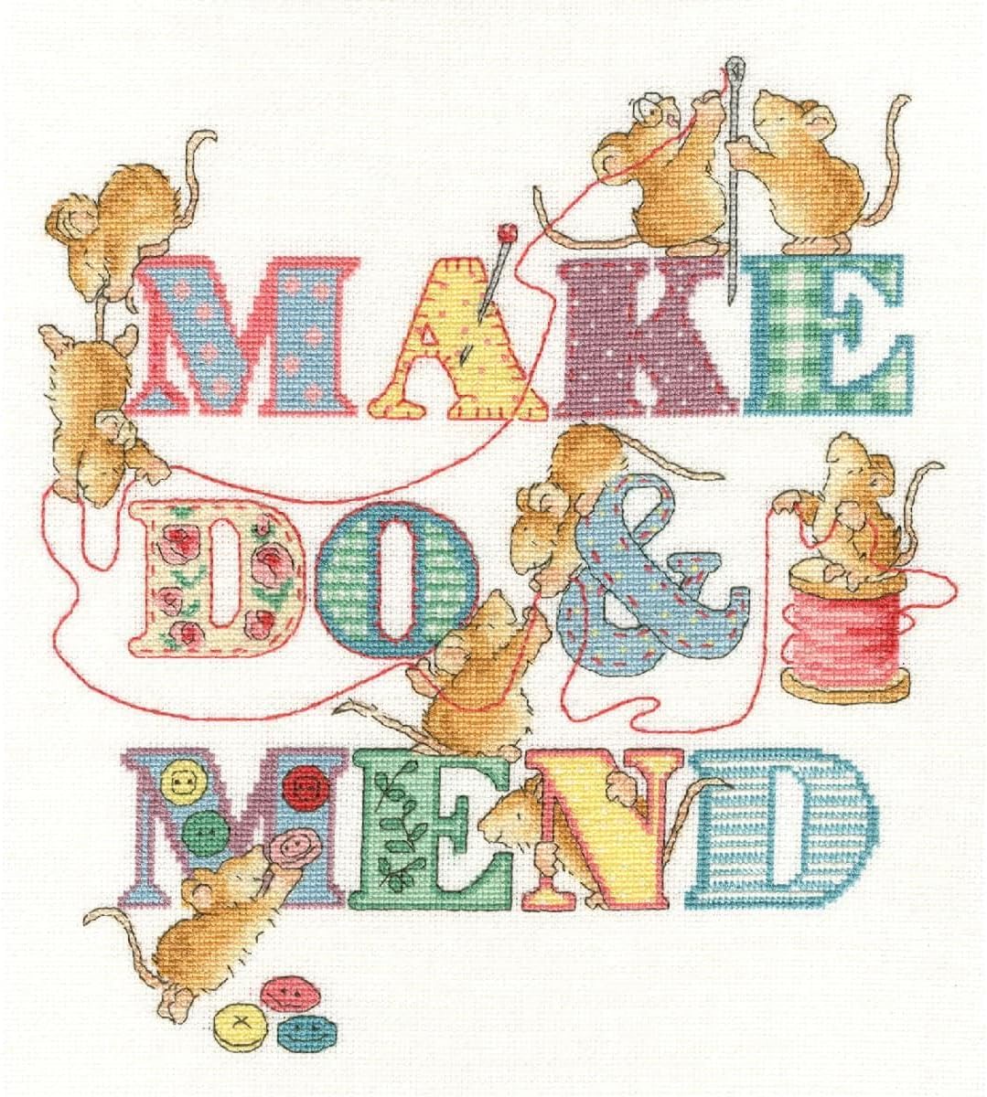 Bothy Threads Cross Stitch Kit - Make Do and Mend