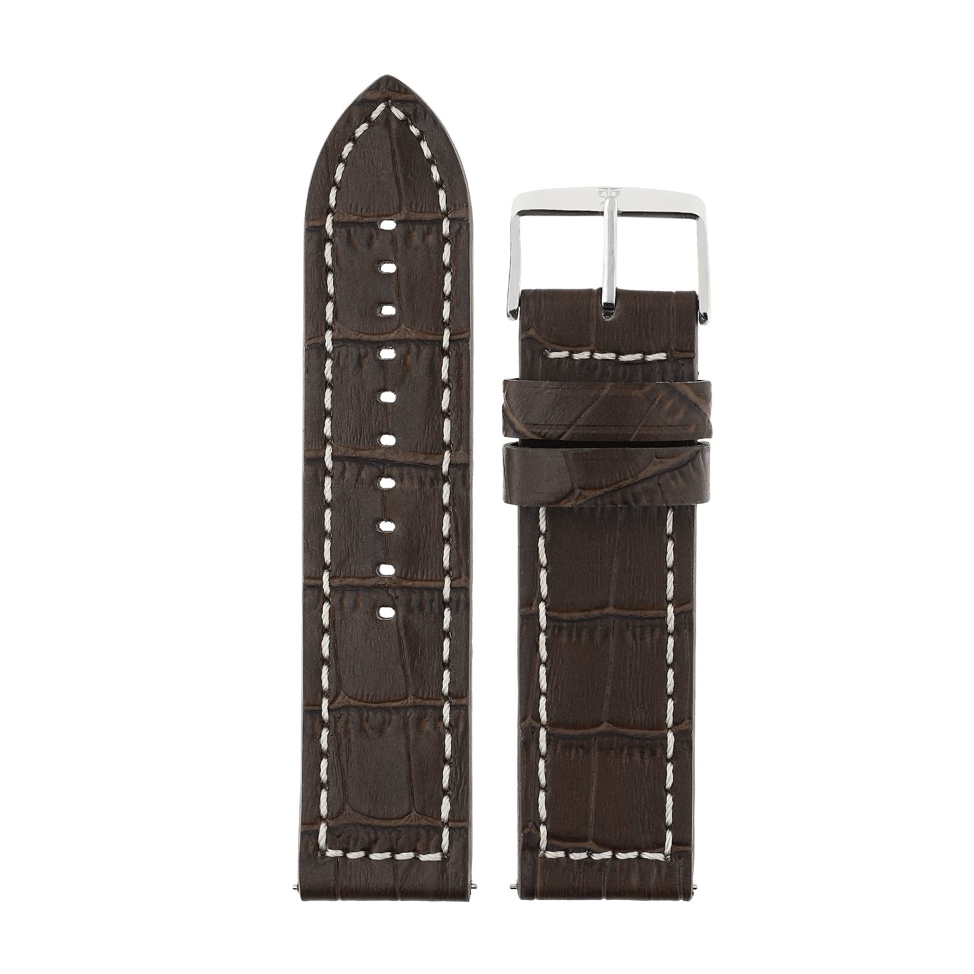 Titan 24 mm Brown Genuine Leather Strap for Men (B091B1M4JP) Amazon Price History, Amazon Price Tracker