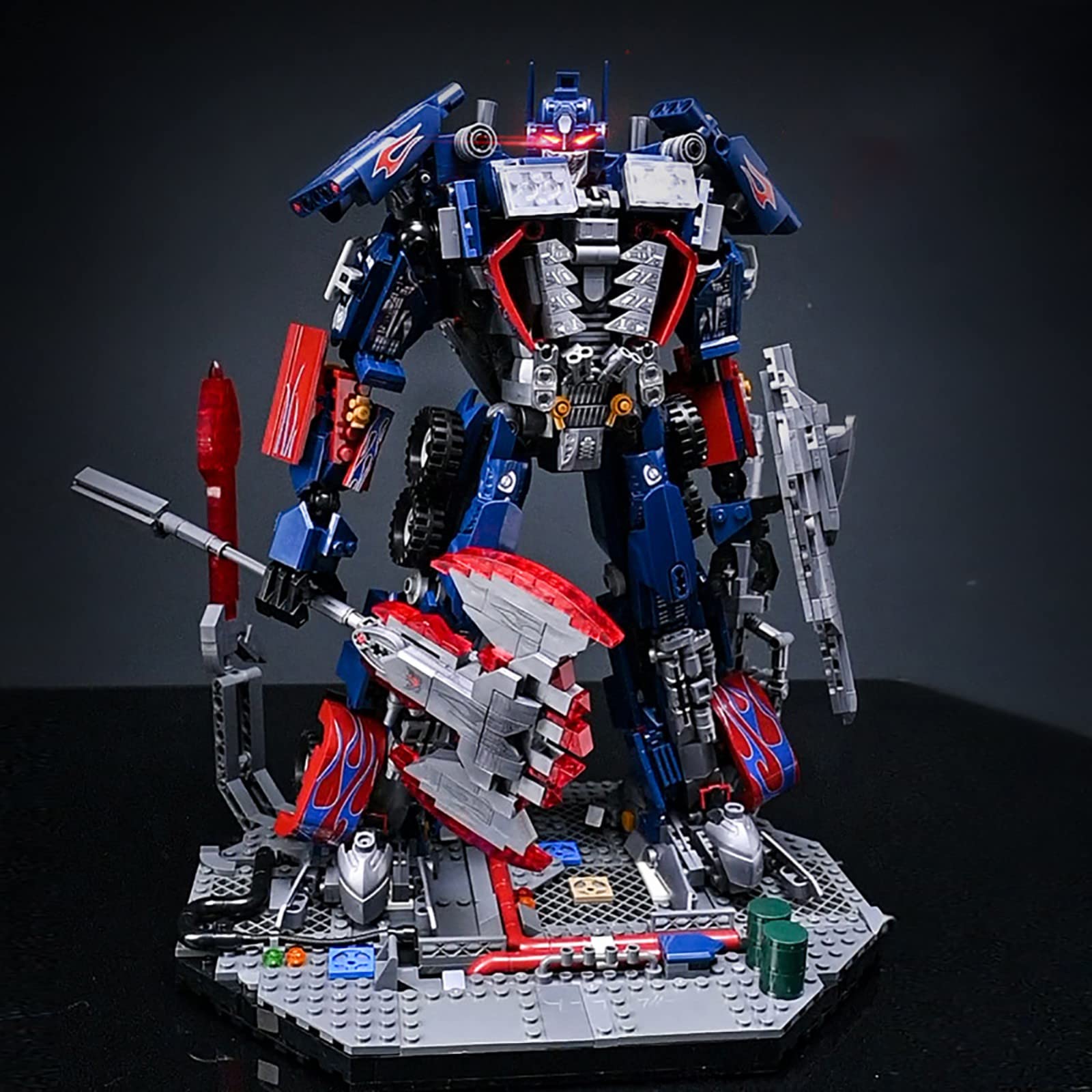 Amazon.co.jp: ロボットビルディングブロックおもちゃ、2068個建設玩具