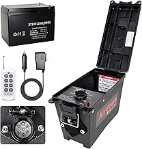 Trailer Light Tester(7-Way Round Pin) with 12V 12Ah Battery,Support Wireless Remote Control,98FT Max Remote Range,IPX8 Waterproof Case,Features Overload Protection,Safe Trailer Testing,2-Year Warranty