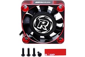 Surpass Aluminum RC Motor Heatsink with 40x40 mm RC Motor Cooling Fans...