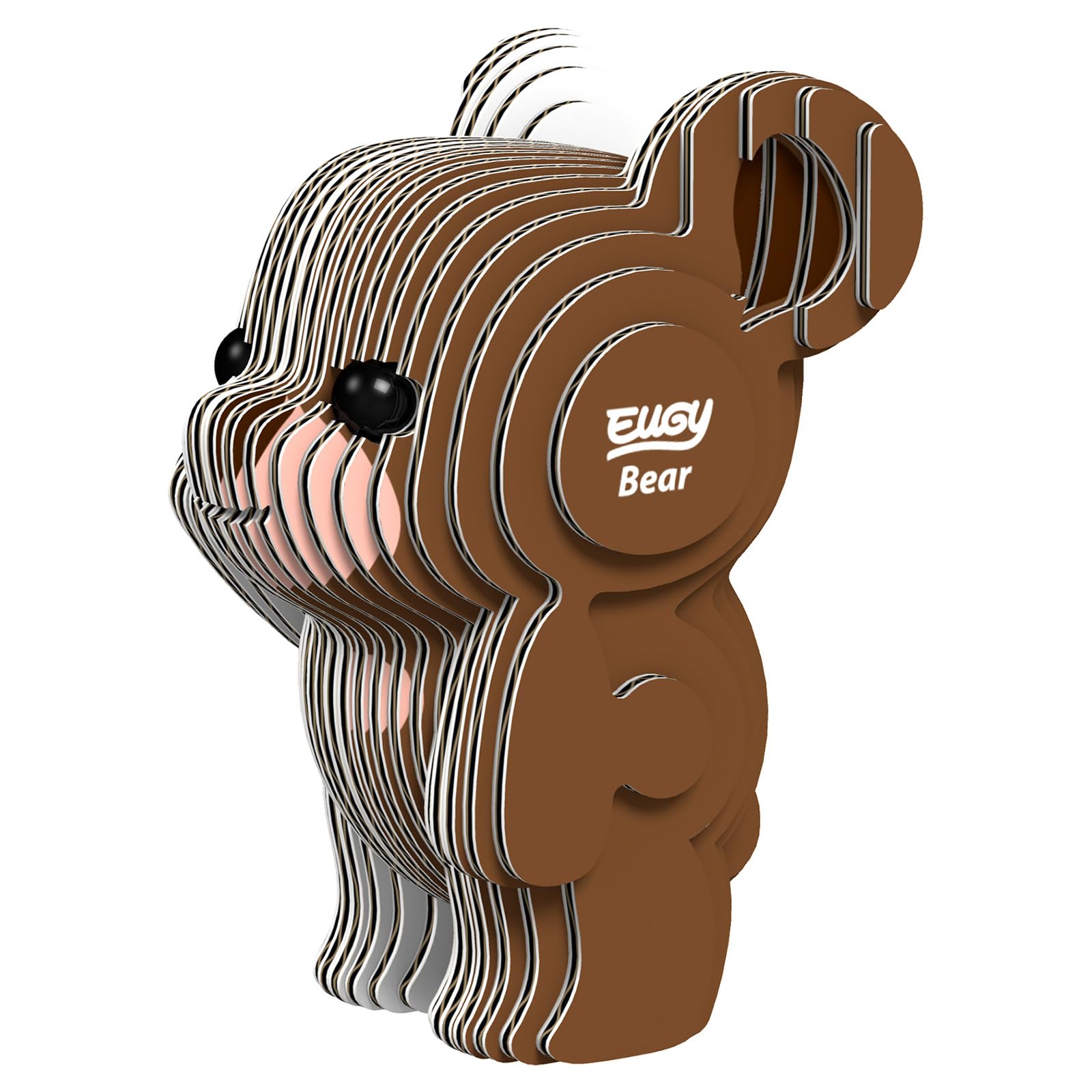 Eugy Bear 3D Puzzle - 26 Piece Eco-Friendly Educational Toy Puzzle for Boys, Girls & Kids Ages 6+