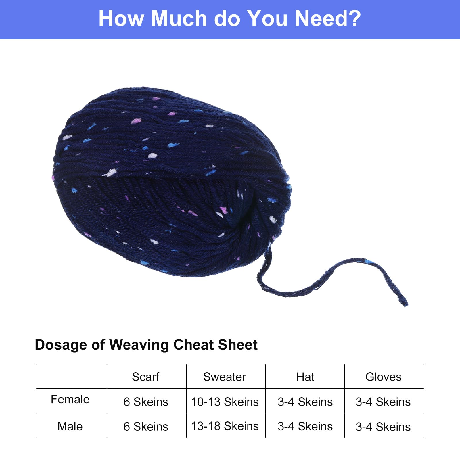 uxcell Crochet Yarn Skeins - Image 4