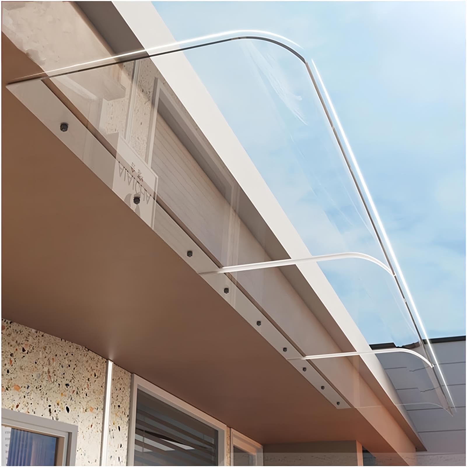 Auvent de fenêtre pare-soleil en polycarbonate pour porche et rénovation extérieure