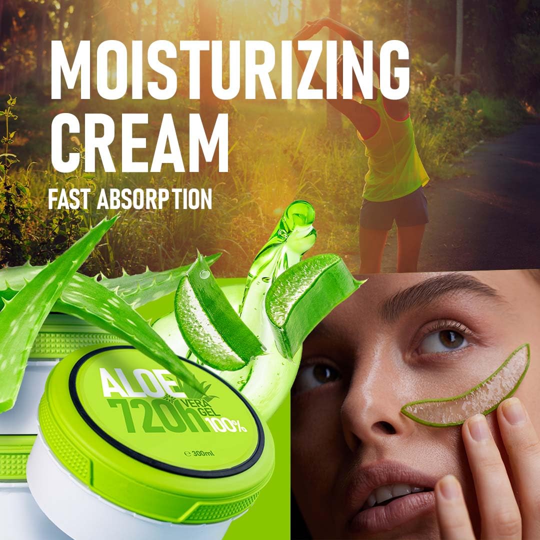 Aloe Vera-Gel,1000 ml, reines Bio-Gel, Ihr Verbndeter fr Schnheit und  Wohlbefinden, Krpercreme nach dem Sonnenbad, Dehnungsstreifen, Narben, ...
