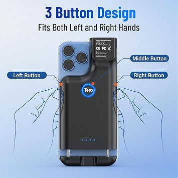 Tera Barcode Scanner Wireless Portable: 1D 2D QR Reader with Back Clip 0013