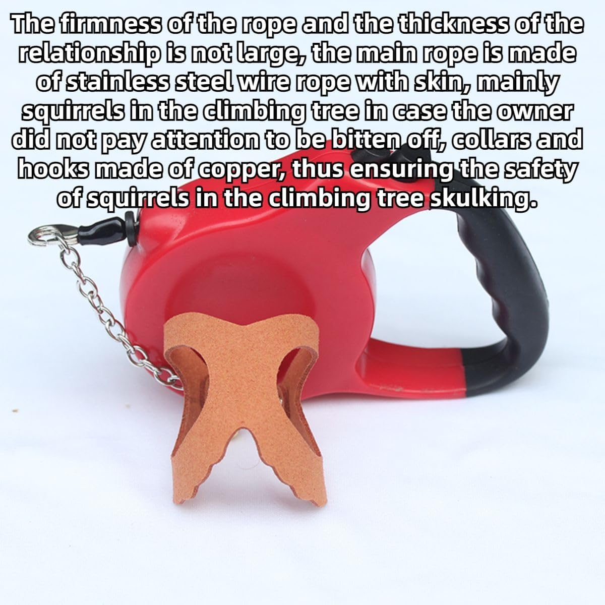 Ferret Traction Rope Strap Anti-Biting Chain Rope, Adjustable Vest, Small Animal Walking Harness with Lead Leash for Hamster Gerbil Rat Mouse Squirrel Chinchilla (Coffee)