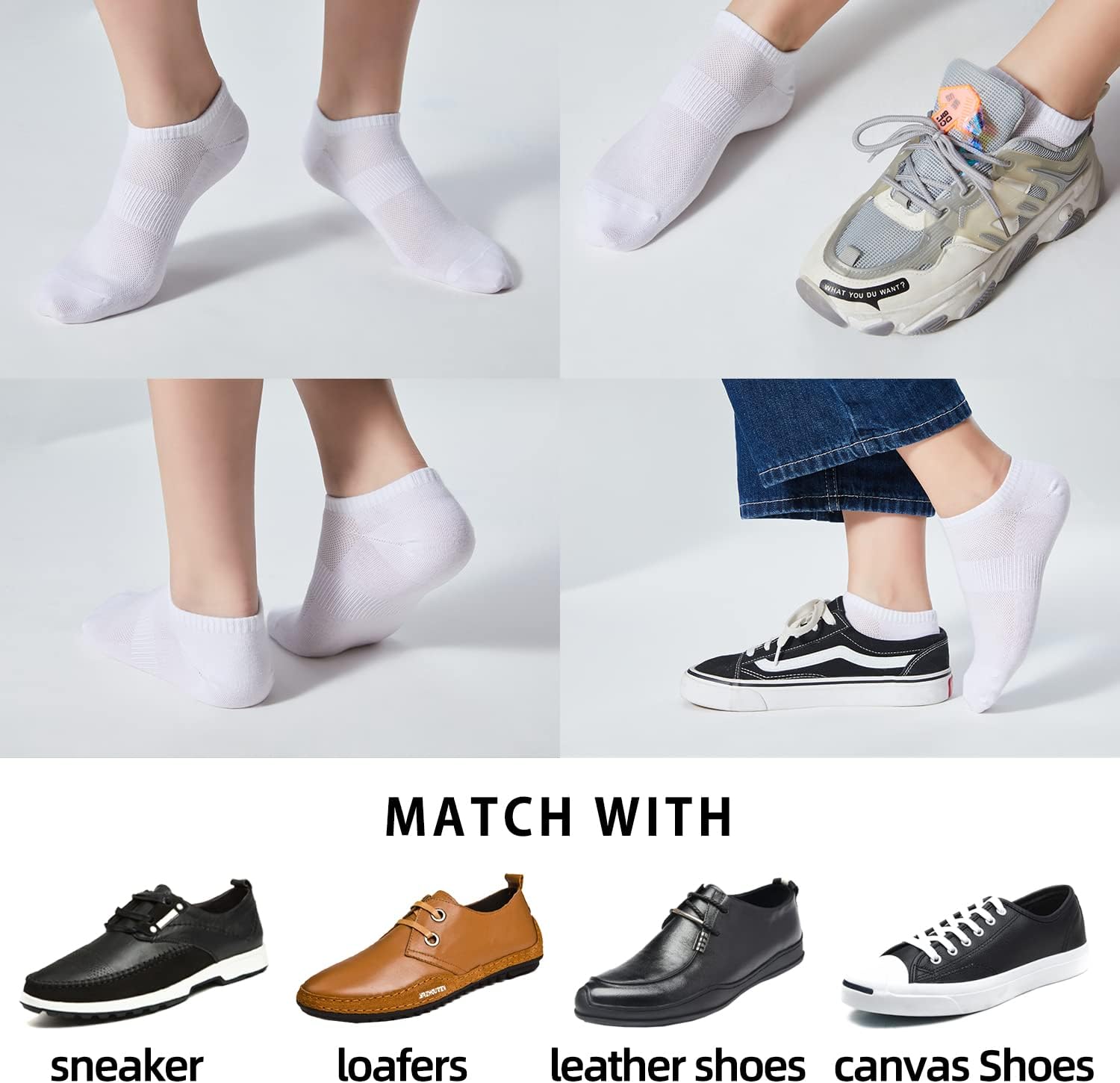 ATBITER 12 Pairs Ankle Socks Women and Men Low Cut No Show Athletic Running Short Socks - Image 6