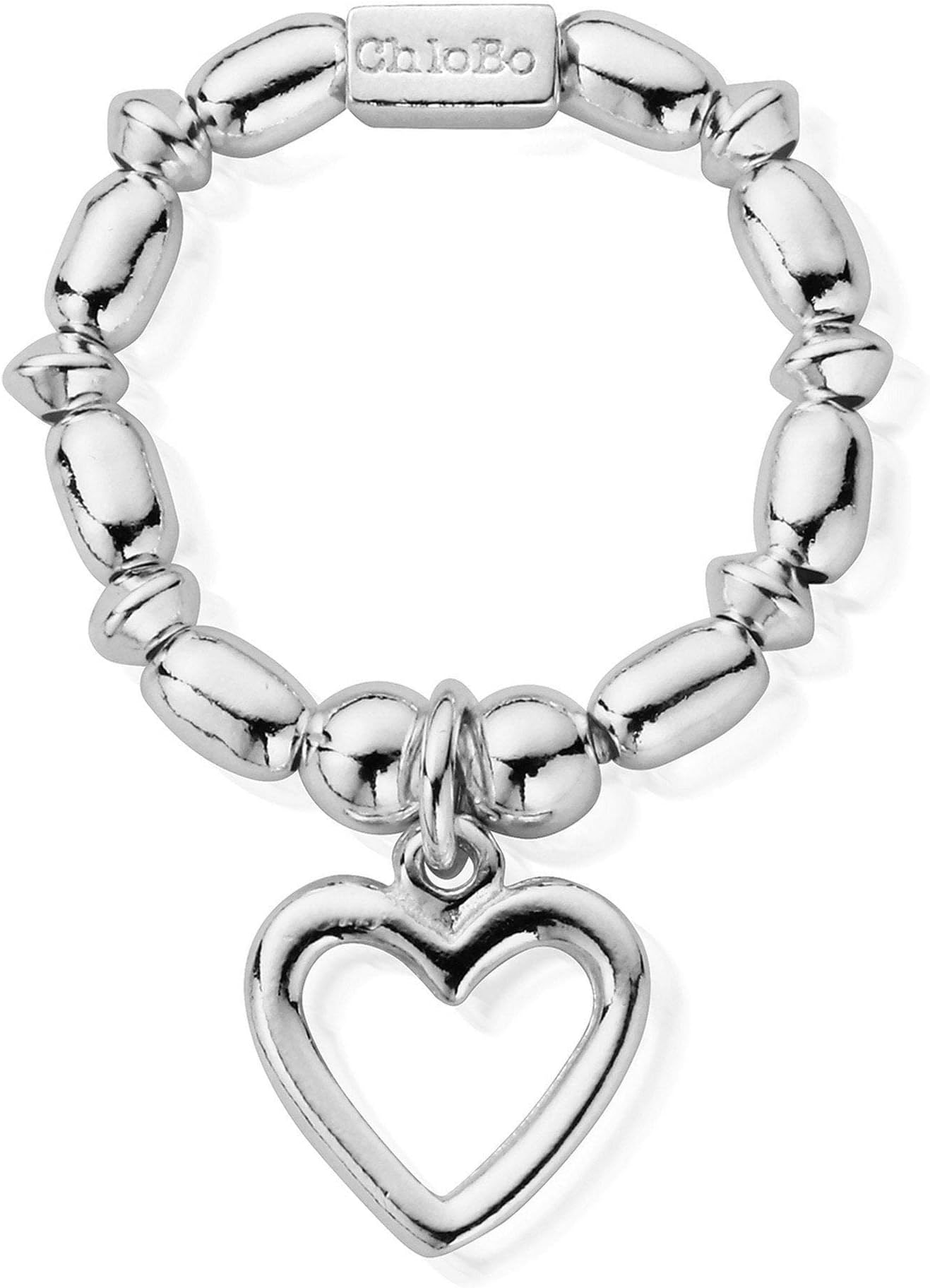 ChloBoMini Rice Open Heart Ring Size Large