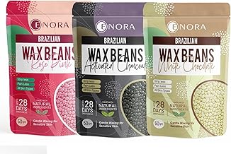 ENORA Hair Removal Brazilian Hard Wax Beans Range : White Chocolate (50 Gram) + Rose Pink (50 Gram) + Activated Charcoal (50 Gram) | Pack Of 3 |, Women