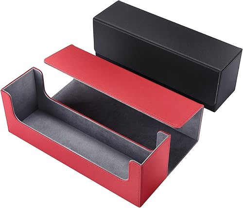 Miniatura 6 de Weewooday 2 piezas de almacenamiento de cartas para más de 400 cartas, almacenamiento de cartas de juego para cartas de juego de béisbol, caja de