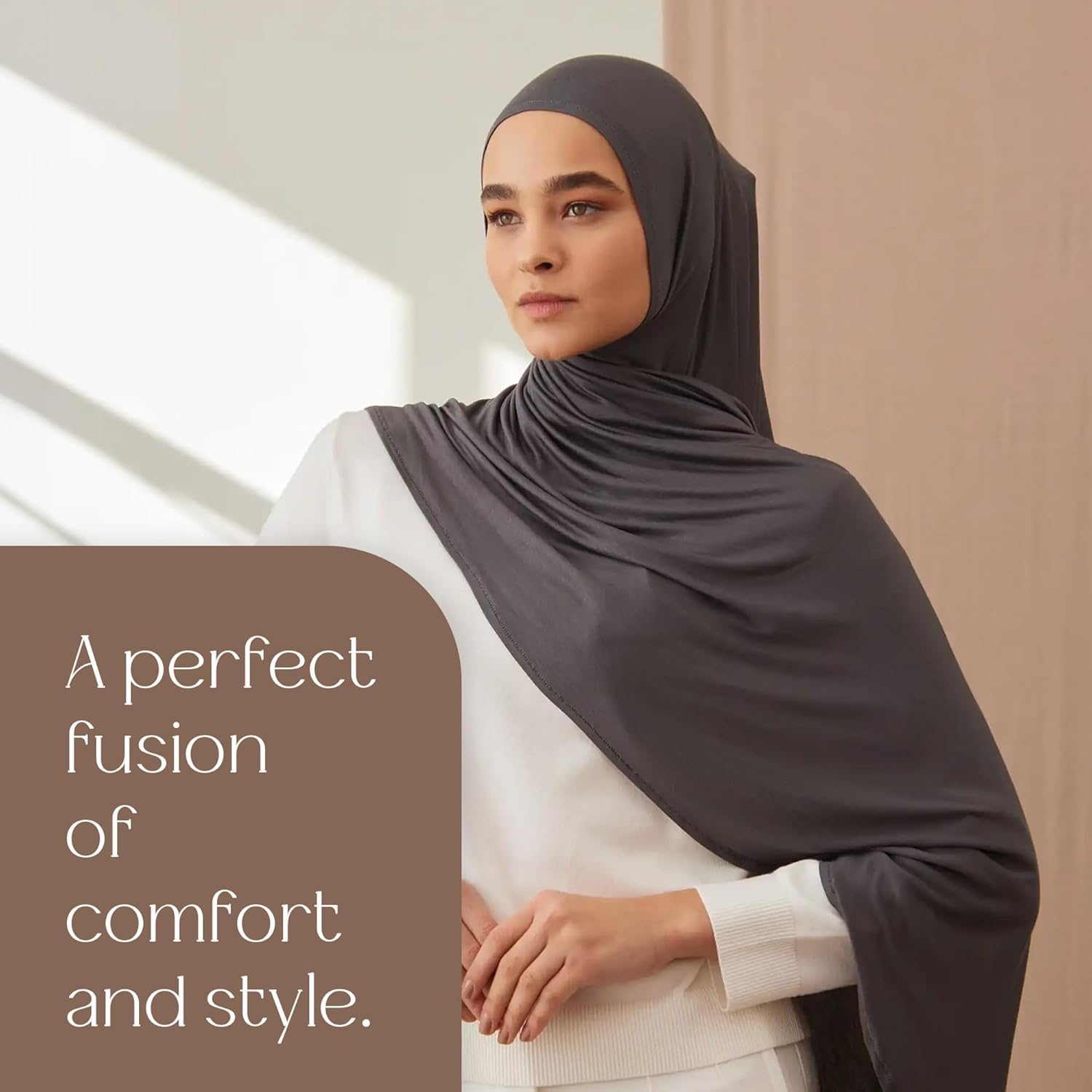 Modest Small Instant Premium Jersey Hijabs | For Muslim Women Pre-Sewn Head Scarf Wrap Hijabs - Image 6