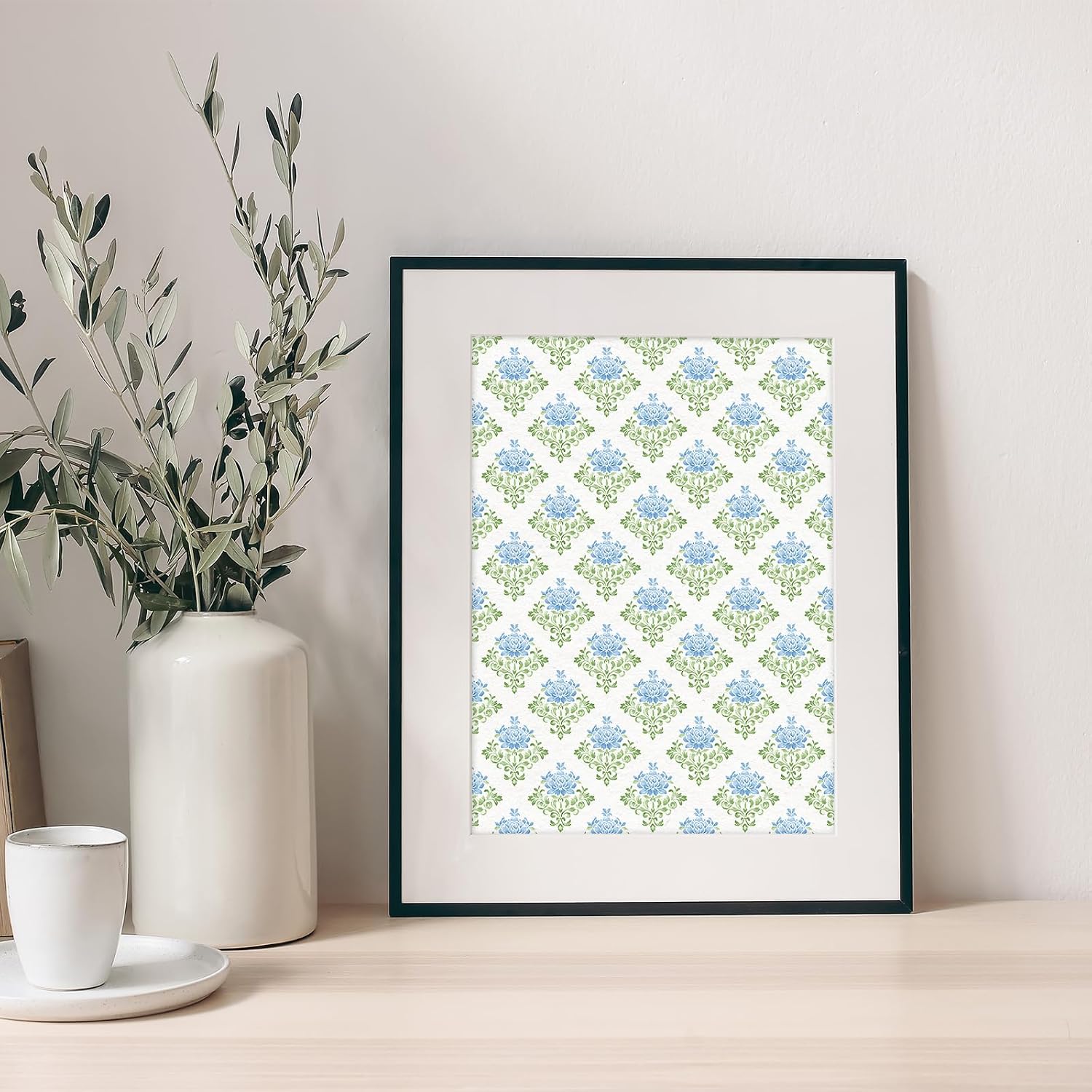 28 Sheets Hydrangea Pattern Paper Pink Blue Floral Scrapbook Specialty Paper Double Sided for Spring Summer DIY Crafts Card Making, 11.8 x 11.8 Inch