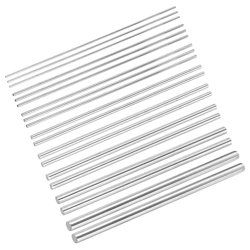 Miniatura 6 de MECCANIXITY 19 varillas redondas de acero inoxidable 304 de 22.5345680.394 in de diámetro 11.811 in de longitud, varillas de eje sólido para