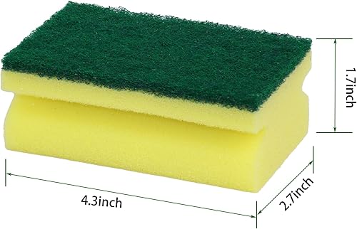 Miniatura 8 de Esponjas, esponjas ecológicas antiarañazos, esponjas para limpiar la cocina y la limpieza de platos, 12 esponjas para fregar + escurridor