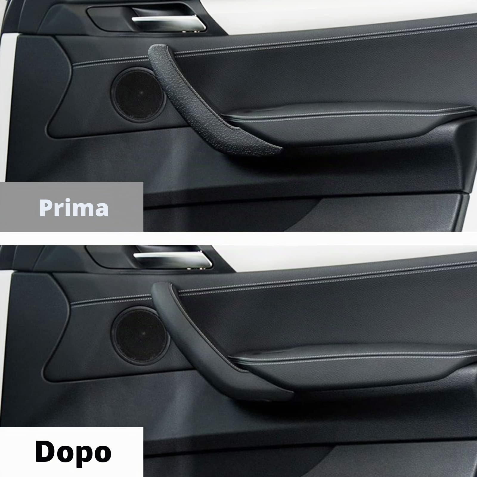 Maniglia della portiera dell'auto, maniglia interna della portiera F25 per BMW X3 X4 F25 F26, maniglia della portiera del passeggero (2010-2017) Anteriore/Posteriore Destra (Destra Shell Nero)