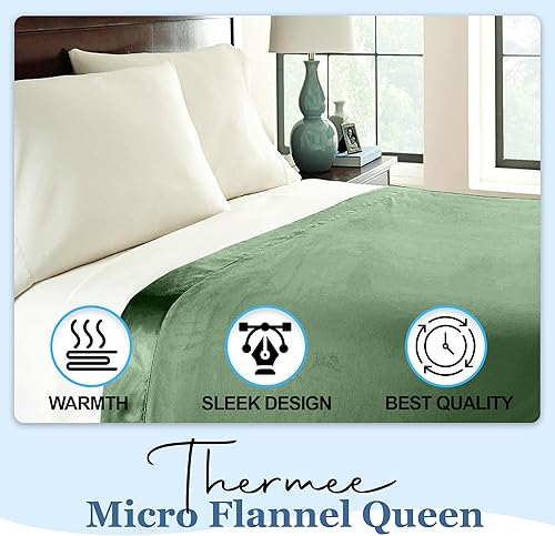 Miniatura 3 de Shavel Home Products Micro Flannel - Manta ligera para todas las estaciones, apta para todas las estaciones, lavable y secar a máquina, sin pelusas,