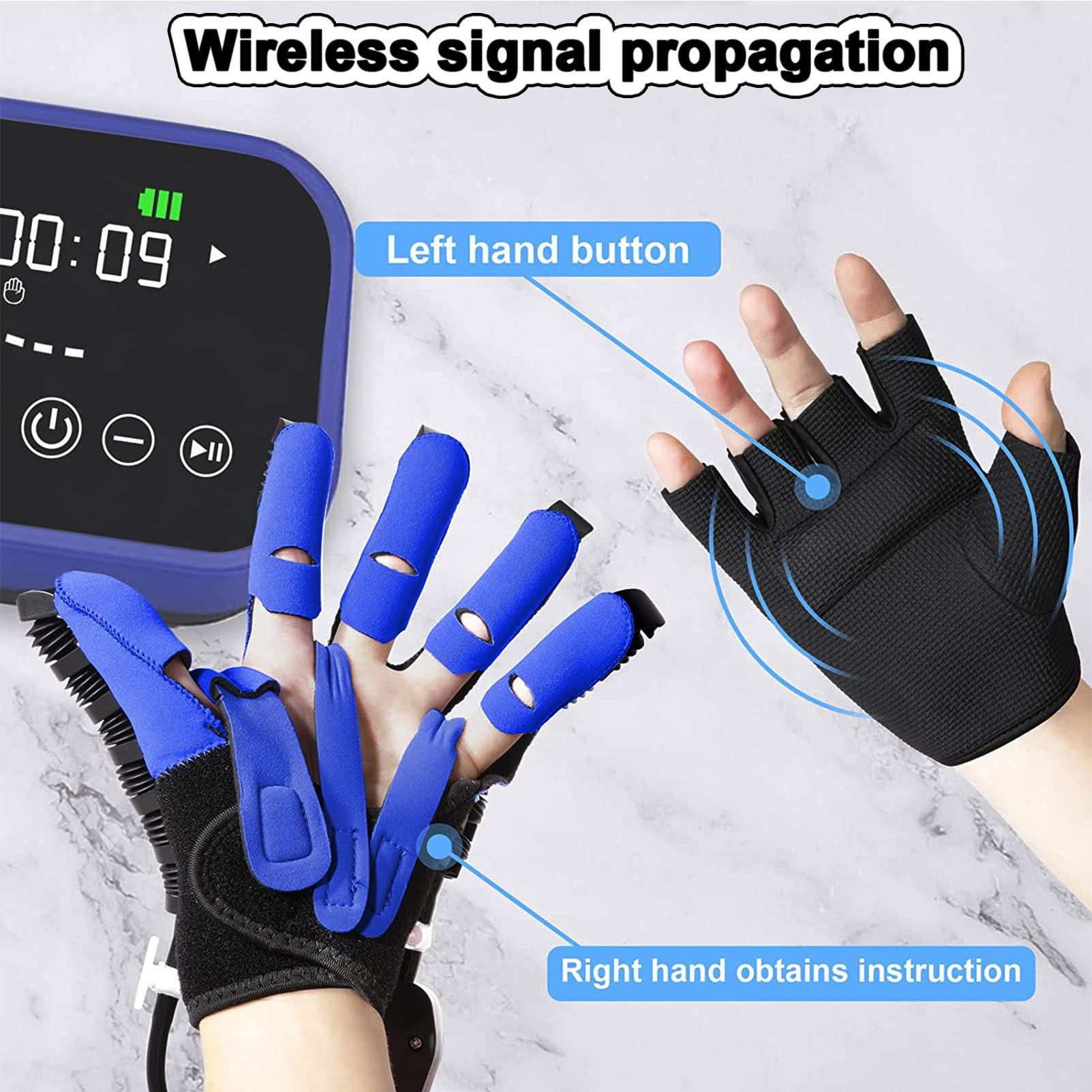 Rehabilitación Glove del Robot, función y función de la Mano Rehabilitación Equipo de recuperación de Manos de autodenomisión para Artritis Hemiplejia Hemiplejia Minimización de espasticidad