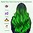TOFAFA 16 Pcs Colored Hair Extensions Curly Wavy Clip in Synthetic Hairpiece Streak,Colorful Hair Christmas New Year Cosplay Party Highlights for Girls Women Kids Gift(Neon Green)