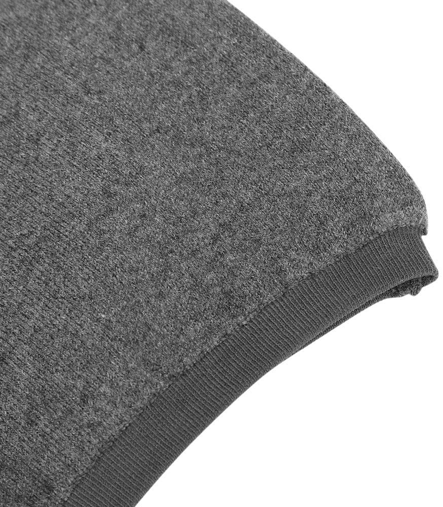 ProLeo Calentador de riñones de cachemira suave para invierno, cintura elástica, color gris