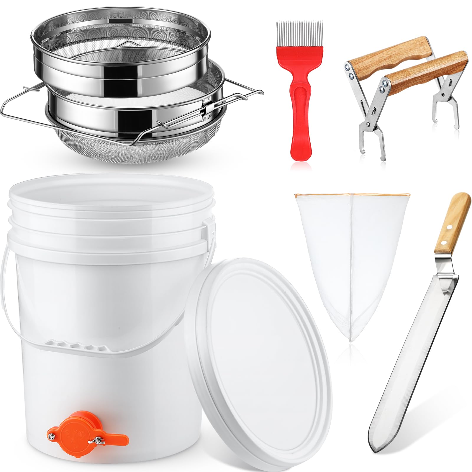 Amazon.com: Leriton 7 Pcs Honey Harvesting Kit, 5 Gallon Honey