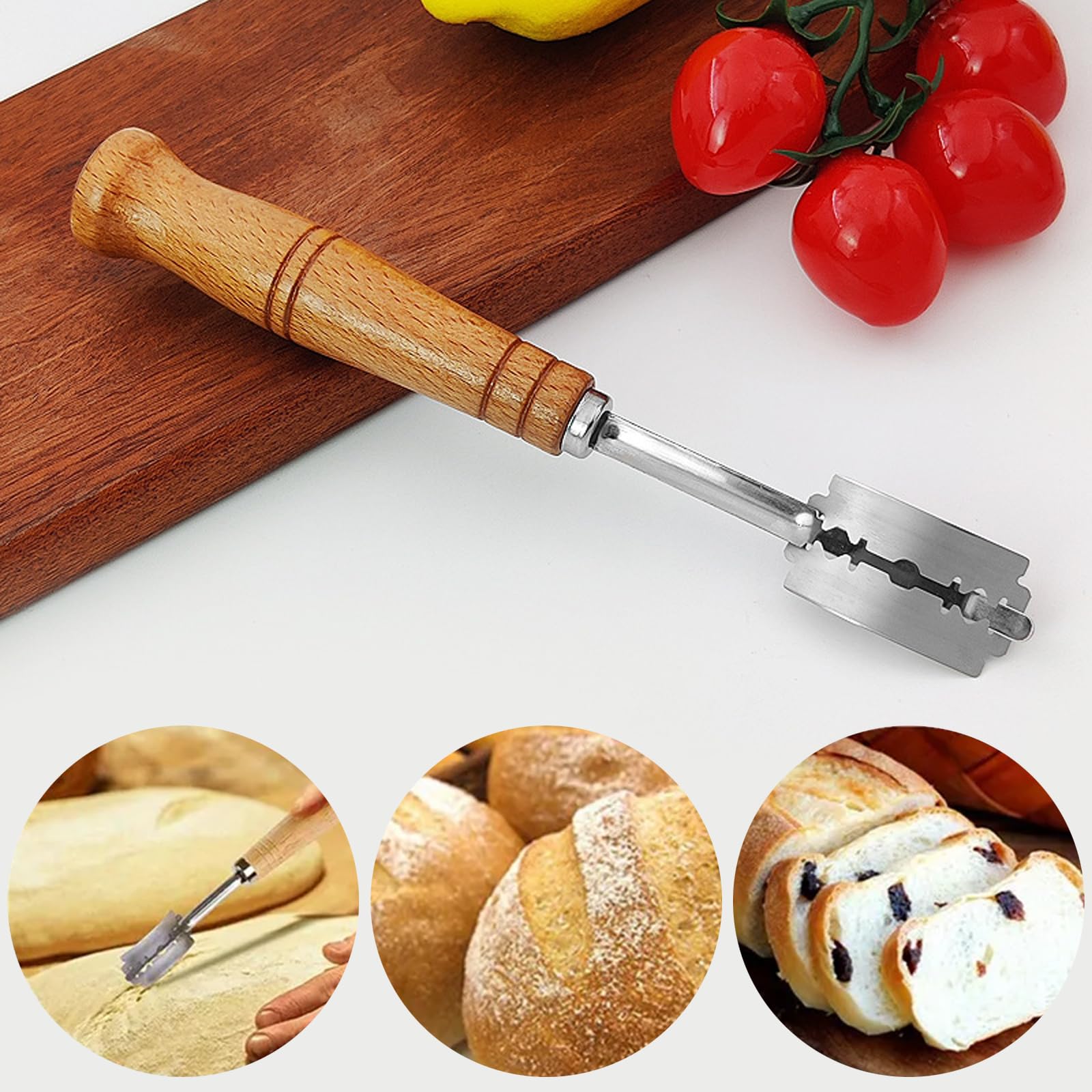 Danish Dough Whisk With Sourdough Scoring Tool, Bread Making Tools Baking Supplies - View #9