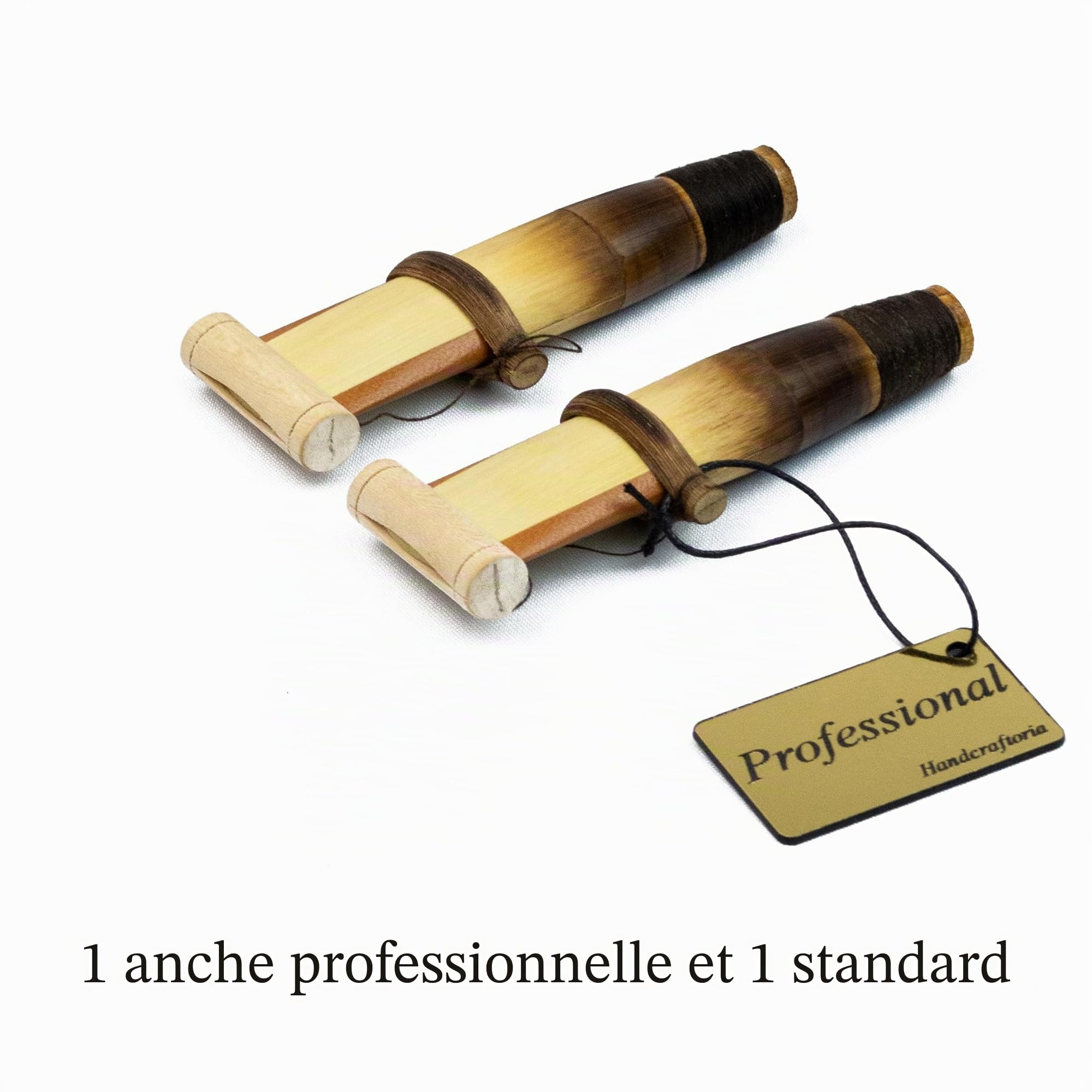 Instrument professionnel Arménien Duduk en bois d'abricot, 2 anches (1 prof et 1 standard), étui en cuir écologique, flûte, hautbois balaban