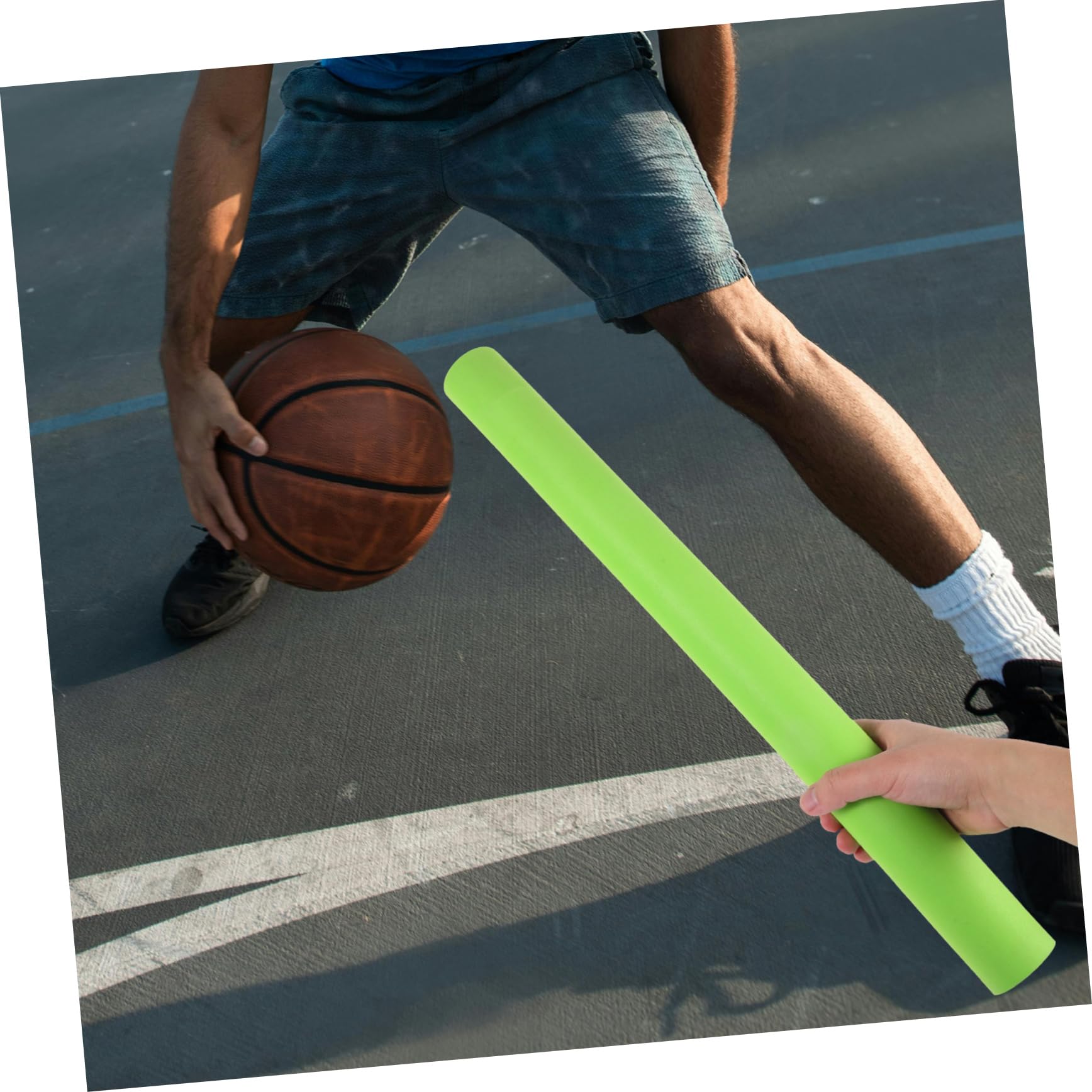 Toddmomy Basketball Training Blocking Bar Boys and Girls Basketball Hoop Grip Training Ball Control