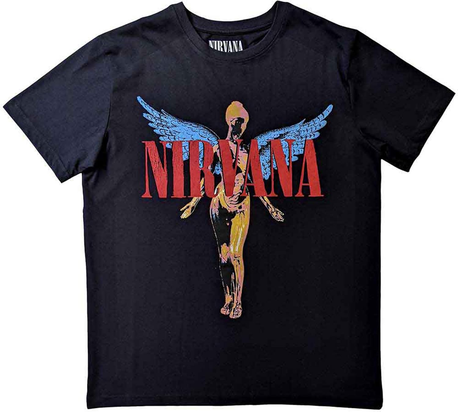Amazon | [Nirvana] T Shirt In Utero Angelic Band Logo 新しい