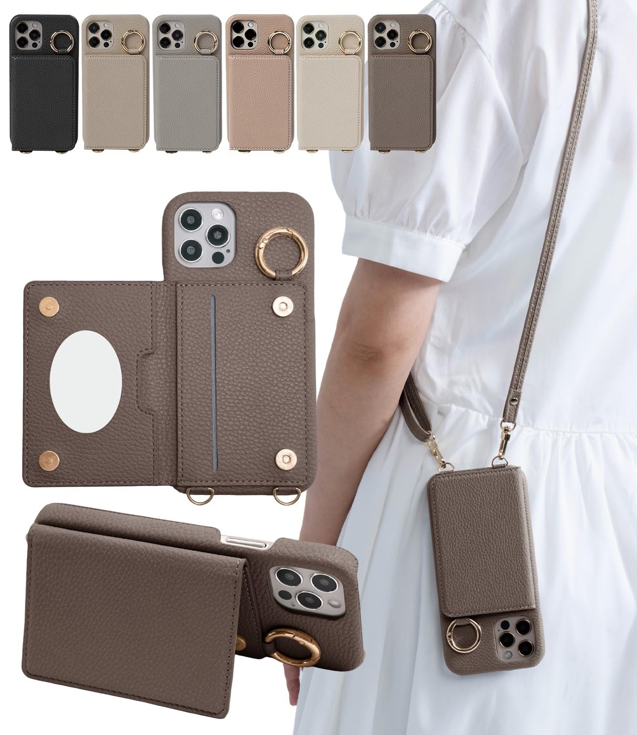 メンズ INNERRAUM トランスペアレント & シルバー - 14 スマホショルダー