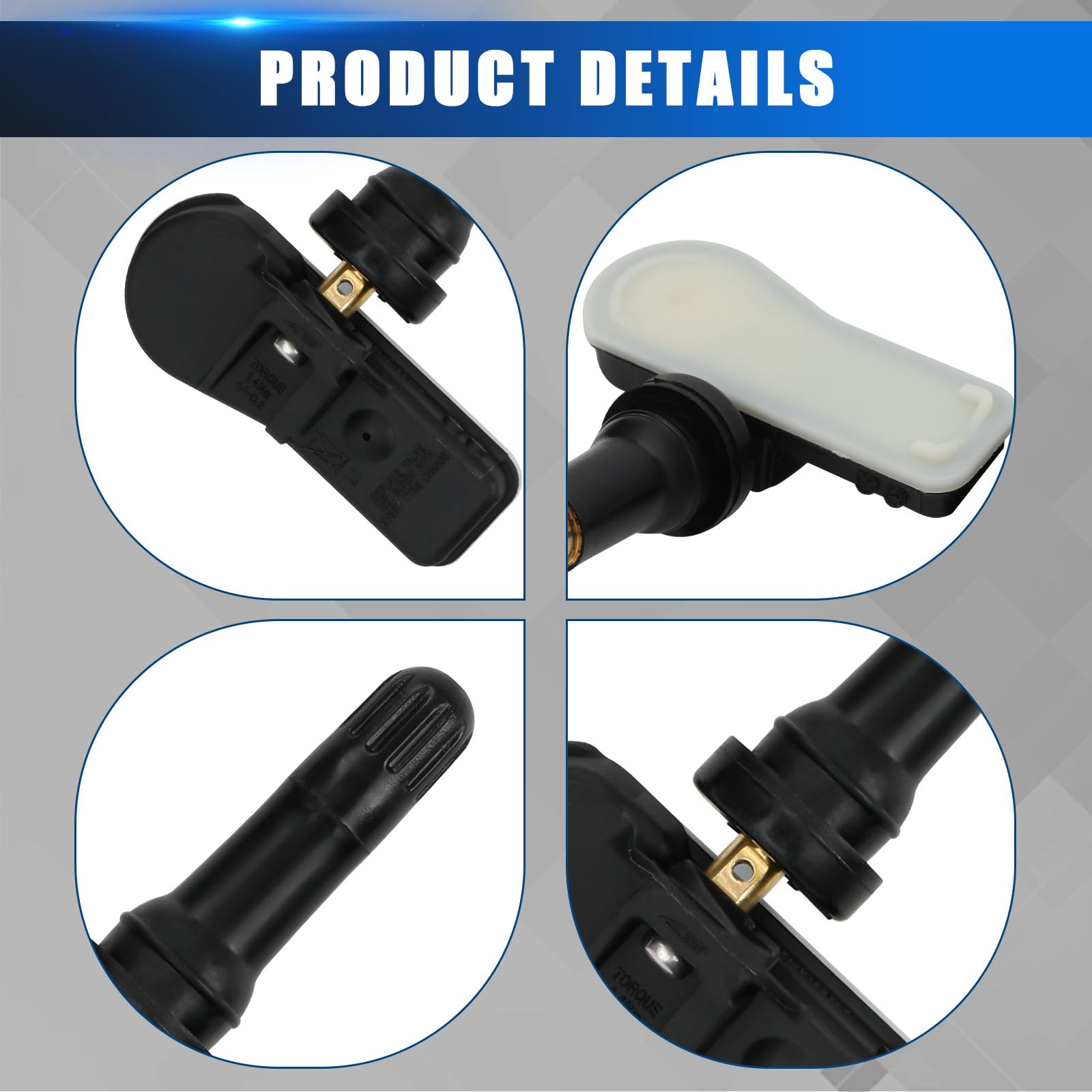 Sensore di Pressione dei Pneumatici Compatibile con Mercedes-Benz Marco Polo V-Class W447 Viano W639 Vito EQV Metris RDKS TPMS A4479050500 A4479051704