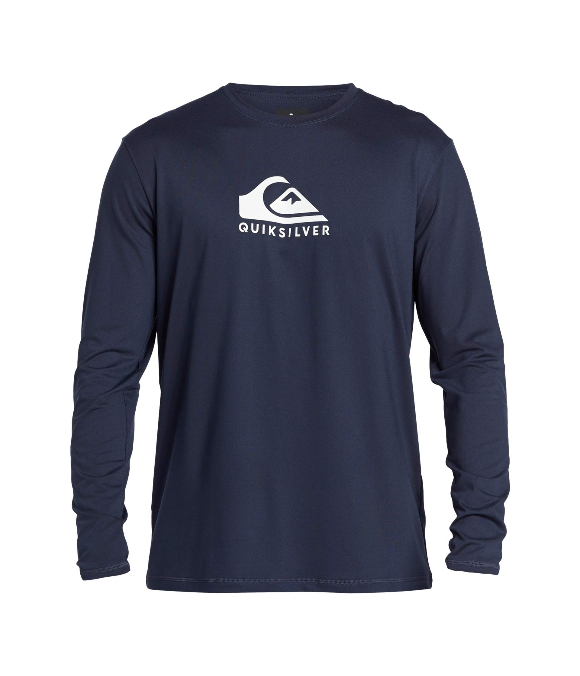 Men's Standard Solid Streak Long Sleeve Rashguard UPF 50 Sun Protection Surf Shirt-image-14