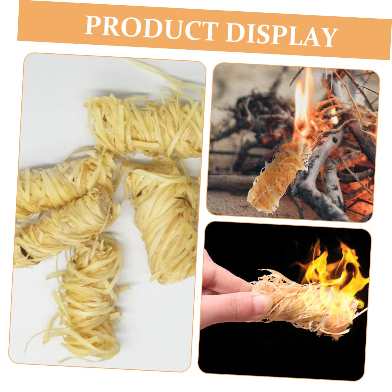 Toyvian 2 Ensembles De Cire De Carbone Allume Feu Cuisson Charbon Gril De Plein Air Naturel des Bâtons Enregistrer Allume-feu pour La Maison Allume-feu Extérieur Bois 50 Pièces * 2