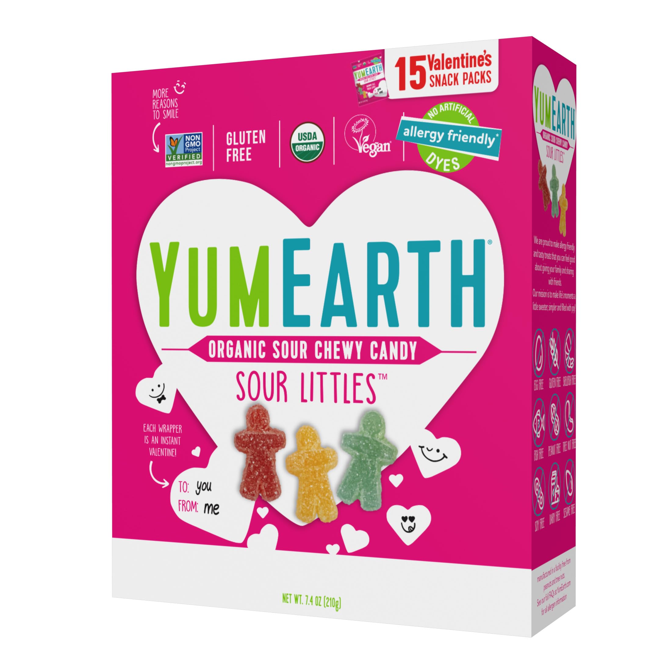 Amazon.com : YumEarth Valentine Organic Sour Littles Chewy Candy
